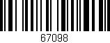 Código de barras (EAN, GTIN, SKU, ISBN): '67098'