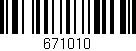 Código de barras (EAN, GTIN, SKU, ISBN): '671010'
