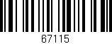 Código de barras (EAN, GTIN, SKU, ISBN): '67115'