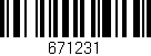 Código de barras (EAN, GTIN, SKU, ISBN): '671231'
