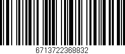 Código de barras (EAN, GTIN, SKU, ISBN): '6713722368832'