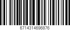 Código de barras (EAN, GTIN, SKU, ISBN): '6714314696876'
