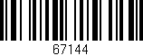 Código de barras (EAN, GTIN, SKU, ISBN): '67144'
