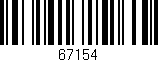 Código de barras (EAN, GTIN, SKU, ISBN): '67154'