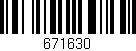 Código de barras (EAN, GTIN, SKU, ISBN): '671630'