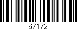 Código de barras (EAN, GTIN, SKU, ISBN): '67172'