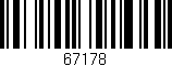 Código de barras (EAN, GTIN, SKU, ISBN): '67178'