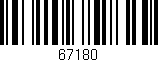 Código de barras (EAN, GTIN, SKU, ISBN): '67180'