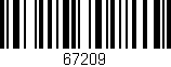 Código de barras (EAN, GTIN, SKU, ISBN): '67209'