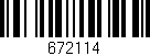 Código de barras (EAN, GTIN, SKU, ISBN): '672114'