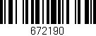 Código de barras (EAN, GTIN, SKU, ISBN): '672190'