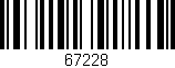 Código de barras (EAN, GTIN, SKU, ISBN): '67228'