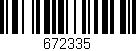 Código de barras (EAN, GTIN, SKU, ISBN): '672335'