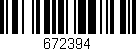 Código de barras (EAN, GTIN, SKU, ISBN): '672394'