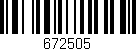 Código de barras (EAN, GTIN, SKU, ISBN): '672505'