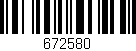 Código de barras (EAN, GTIN, SKU, ISBN): '672580'
