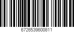 Código de barras (EAN, GTIN, SKU, ISBN): '6726539600811'