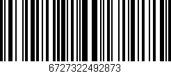 Código de barras (EAN, GTIN, SKU, ISBN): '6727322492873'