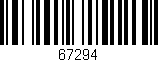 Código de barras (EAN, GTIN, SKU, ISBN): '67294'