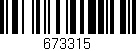 Código de barras (EAN, GTIN, SKU, ISBN): '673315'