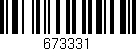 Código de barras (EAN, GTIN, SKU, ISBN): '673331'