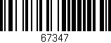 Código de barras (EAN, GTIN, SKU, ISBN): '67347'