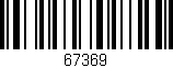 Código de barras (EAN, GTIN, SKU, ISBN): '67369'