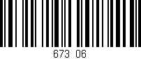 Código de barras (EAN, GTIN, SKU, ISBN): '673/06'