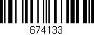 Código de barras (EAN, GTIN, SKU, ISBN): '674133'