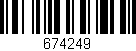 Código de barras (EAN, GTIN, SKU, ISBN): '674249'