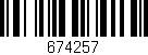 Código de barras (EAN, GTIN, SKU, ISBN): '674257'