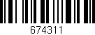 Código de barras (EAN, GTIN, SKU, ISBN): '674311'