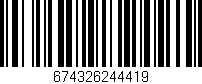Código de barras (EAN, GTIN, SKU, ISBN): '674326244419'