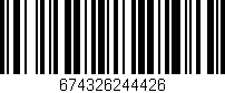 Código de barras (EAN, GTIN, SKU, ISBN): '674326244426'