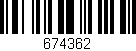 Código de barras (EAN, GTIN, SKU, ISBN): '674362'
