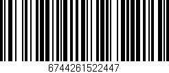 Código de barras (EAN, GTIN, SKU, ISBN): '6744261522447'