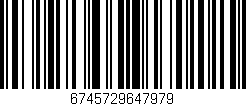 Código de barras (EAN, GTIN, SKU, ISBN): '6745729647979'