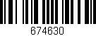 Código de barras (EAN, GTIN, SKU, ISBN): '674630'