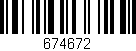 Código de barras (EAN, GTIN, SKU, ISBN): '674672'