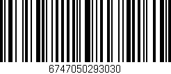 Código de barras (EAN, GTIN, SKU, ISBN): '6747050293030'