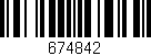 Código de barras (EAN, GTIN, SKU, ISBN): '674842'