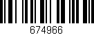 Código de barras (EAN, GTIN, SKU, ISBN): '674966'