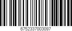Código de barras (EAN, GTIN, SKU, ISBN): '6752337003097'