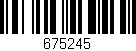 Código de barras (EAN, GTIN, SKU, ISBN): '675245'