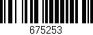 Código de barras (EAN, GTIN, SKU, ISBN): '675253'