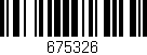 Código de barras (EAN, GTIN, SKU, ISBN): '675326'