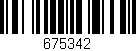 Código de barras (EAN, GTIN, SKU, ISBN): '675342'