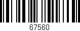 Código de barras (EAN, GTIN, SKU, ISBN): '67560'