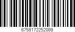 Código de barras (EAN, GTIN, SKU, ISBN): '6758172252089'
