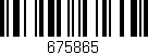 Código de barras (EAN, GTIN, SKU, ISBN): '675865'